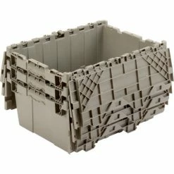 Top 10 ✨ Global Industrial™ Plastic Attached Lid Shipping & Storage Container 21-7/8x15-1/4x9-11/16 GRY 🎁 -Containers shop 257808 05