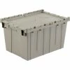 Best reviews of 👏 Global Industrial Plastic Shipping/Storage Tote w/ Attached Lid, 21-7/8"x15-1/4"x12-7/8", Gray 🔥