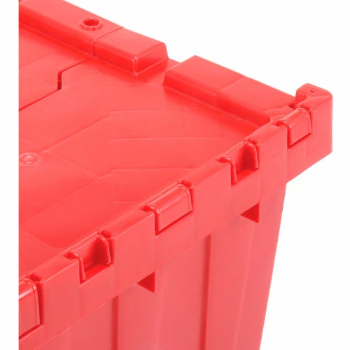 Best Sale 😀 Global Industrial Plastic Shipping/Storage Tote w/ Attached Lid, 21-7/8"x15-1/4"x12-7/8", Red ✔️ 9 Best Sale 😀 Global Industrial Plastic Shipping/Storage Tote w/ Attached Lid, 21-7/8"x15-1/4"x12-7/8", Red ✔️ - Image 9