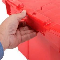 Best Sale 😀 Global Industrial Plastic Shipping/Storage Tote w/ Attached Lid, 21-7/8"x15-1/4"x12-7/8", Red ✔️ 32 Best Sale 😀 Global Industrial Plastic Shipping/Storage Tote w/ Attached Lid, 21-7/8"x15-1/4"x12-7/8", Red ✔️ -Containers shop 257809RD 12