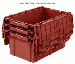 Best Sale 😀 Global Industrial Plastic Shipping/Storage Tote w/ Attached Lid, 21-7/8"x15-1/4"x12-7/8", Red ✔️ 36 Best Sale 😀 Global Industrial Plastic Shipping/Storage Tote w/ Attached Lid, 21-7/8"x15-1/4"x12-7/8", Red ✔️ -Containers shop 257809RD 4wco