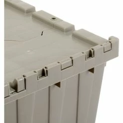 Best reviews of 👏 Global Industrial Plastic Shipping/Storage Tote w/ Attached Lid, 21-7/8"x15-1/4"x12-7/8", Gray 🔥 -Containers shop 257809 08