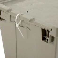 Best reviews of 👏 Global Industrial Plastic Shipping/Storage Tote w/ Attached Lid, 21-7/8"x15-1/4"x12-7/8", Gray 🔥 -Containers shop 257809 11