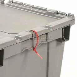 New 👍 Attached Lid Shipping Container 27-3/16 x 16-5/8 x 12-1/2 Gray with Dolly Combo ⭐ 37 New 👍 Attached Lid Shipping Container 27-3/16 x 16-5/8 x 12-1/2 Gray with Dolly Combo ⭐ -Containers shop 257809 33