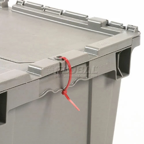 New 👍 Attached Lid Shipping Container 27-3/16 x 16-5/8 x 12-1/2 Gray with Dolly Combo ⭐ 8 New 👍 Attached Lid Shipping Container 27-3/16 x 16-5/8 x 12-1/2 Gray with Dolly Combo ⭐ - Image 8