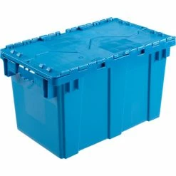 Best reviews of ❤️ Global Industrial™ Plastic Attached Lid Shipping & Storage Container DC2213-12 22-3/8x13x13 BL 👍