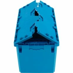 Best reviews of ❤️ Global Industrial™ Plastic Attached Lid Shipping & Storage Container DC2213-12 22-3/8x13x13 BL 👍 -Containers shop 257810BL 03