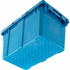Best reviews of ❤️ Global Industrial™ Plastic Attached Lid Shipping & Storage Container DC2213-12 22-3/8x13x13 BL 👍 -Containers shop 257810BL 04