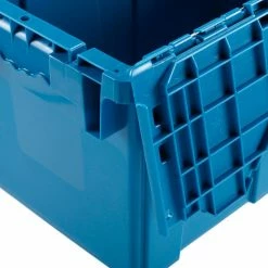 Best reviews of ❤️ Global Industrial™ Plastic Attached Lid Shipping & Storage Container DC2213-12 22-3/8x13x13 BL 👍 -Containers shop 257810BL 05