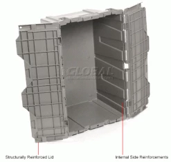 Hot Sale ๐ Global Industrial Plastic Attached Lid Shipping & Storage Container DC2213-12 22-3/8x13x13 GY ๐ 29 Hot Sale ๐ Global Industrial Plastic Attached Lid Shipping & Storage Container DC2213-12 22-3/8x13x13 GY ๐ -Containers shop 257810IN 3wco
