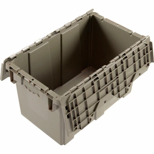 Hot Sale ๐ Global Industrial Plastic Attached Lid Shipping & Storage Container DC2213-12 22-3/8x13x13 GY ๐ 2 Hot Sale ๐ Global Industrial Plastic Attached Lid Shipping & Storage Container DC2213-12 22-3/8x13x13 GY ๐ - Image 2