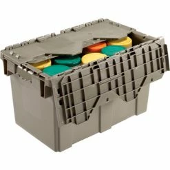 Hot Sale ๐ Global Industrial Plastic Attached Lid Shipping & Storage Container DC2213-12 22-3/8x13x13 GY ๐ 19 Hot Sale ๐ Global Industrial Plastic Attached Lid Shipping & Storage Container DC2213-12 22-3/8x13x13 GY ๐ -Containers shop 257810 03