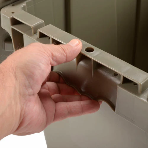 Hot Sale ๐ Global Industrial Plastic Attached Lid Shipping & Storage Container DC2213-12 22-3/8x13x13 GY ๐ 10 Hot Sale ๐ Global Industrial Plastic Attached Lid Shipping & Storage Container DC2213-12 22-3/8x13x13 GY ๐ - Image 10