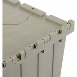 Hot Sale 👏 Global Industrial Plastic Attached Lid Shipping & Storage Container 21-7/8x15-1/4x17-1/4 Gray 👏 -Containers shop 257811 08