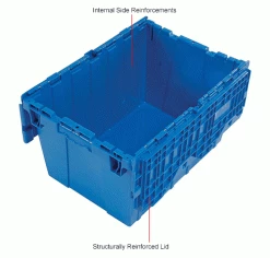Best Pirce 😉 Global Industrial Plastic Attached Lid Shipping & Storage Container 23-3/4x19-1/4x12-1/2 Blue 🌟 31 Best Pirce 😉 Global Industrial Plastic Attached Lid Shipping & Storage Container 23-3/4x19-1/4x12-1/2 Blue 🌟 -Containers shop 257813BLIN 3wco