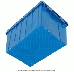 Best Pirce 😉 Global Industrial Plastic Attached Lid Shipping & Storage Container 23-3/4x19-1/4x12-1/2 Blue 🌟 33 Best Pirce 😉 Global Industrial Plastic Attached Lid Shipping & Storage Container 23-3/4x19-1/4x12-1/2 Blue 🌟 -Containers shop 257813BLIN 5wco