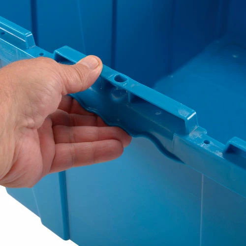 Best Pirce 😉 Global Industrial Plastic Attached Lid Shipping & Storage Container 23-3/4x19-1/4x12-1/2 Blue 🌟 10 Best Pirce 😉 Global Industrial Plastic Attached Lid Shipping & Storage Container 23-3/4x19-1/4x12-1/2 Blue 🌟 - Image 10