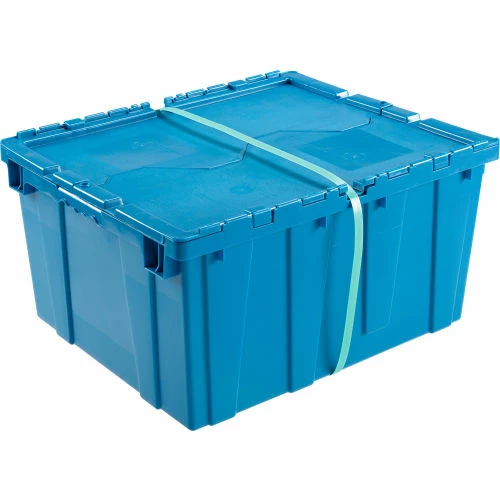 Best Pirce 😉 Global Industrial Plastic Attached Lid Shipping & Storage Container 23-3/4x19-1/4x12-1/2 Blue 🌟 11 Best Pirce 😉 Global Industrial Plastic Attached Lid Shipping & Storage Container 23-3/4x19-1/4x12-1/2 Blue 🌟 - Image 11