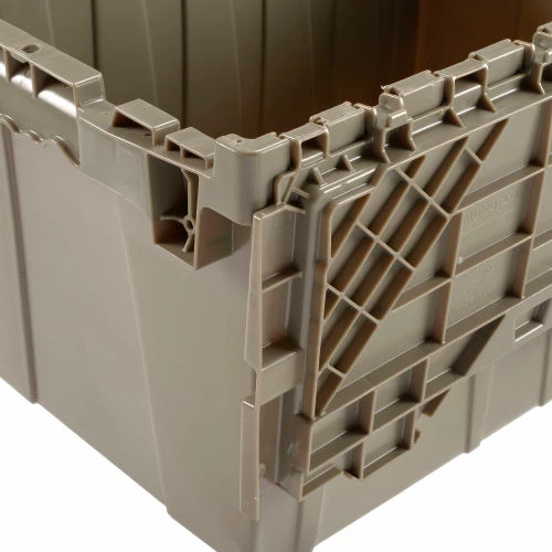 Discount โค๏ธ Global Industrial Plastic Shipping/Storage Tote w/Attached Lid, 23-3/4"x19-1/4"x12-1/2", Gray ๐ 7 Discount โค๏ธ Global Industrial Plastic Shipping/Storage Tote w/Attached Lid, 23-3/4"x19-1/4"x12-1/2", Gray ๐ - Image 7