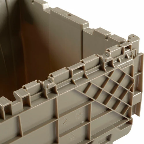 Discount โค๏ธ Global Industrial Plastic Shipping/Storage Tote w/Attached Lid, 23-3/4"x19-1/4"x12-1/2", Gray ๐ 8 Discount โค๏ธ Global Industrial Plastic Shipping/Storage Tote w/Attached Lid, 23-3/4"x19-1/4"x12-1/2", Gray ๐ - Image 8