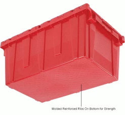 Top 10 👍 Attached Lid Shipping Container 27-3/16 x 16-5/8 x 12-1/2 Red with Dolly Combo ⭐ -Containers shop 257814RD 5wco
