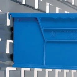 Promo 🔔 Global Industrial™ Plastic Stack & Hang Bin, 4-1/8"W x 10-7/8"D x 4"H, Blue - Pkg Qty 12 🤩 -Containers shop 257901BL 08