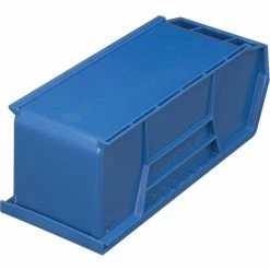 Promo 🔔 Global Industrial™ Plastic Stack & Hang Bin, 4-1/8"W x 10-7/8"D x 4"H, Blue - Pkg Qty 12 🤩 -Containers shop 257901BL 11