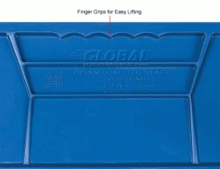 Promo 🔔 Global Industrial™ Plastic Stack & Hang Bin, 4-1/8"W x 10-7/8"D x 4"H, Blue - Pkg Qty 12 🤩 -Containers shop 257901BL 3wco