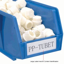 Promo 🔔 Global Industrial™ Plastic Stack & Hang Bin, 4-1/8"W x 10-7/8"D x 4"H, Blue - Pkg Qty 12 🤩 -Containers shop 257901BL 5wco