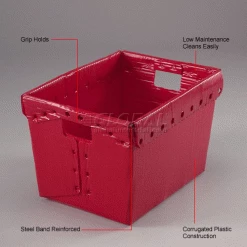 Top 10 🤩 Global Industrial™ Corrugated Plastic Totes - Postal Nesting- No Lid 18-1/2x13-1/4x12 Red 💯 -Containers shop 257915RD 1wco