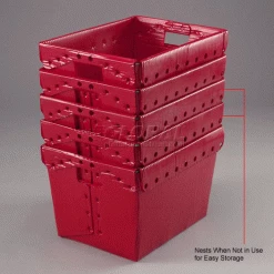 Top 10 🤩 Global Industrial™ Corrugated Plastic Totes - Postal Nesting- No Lid 18-1/2x13-1/4x12 Red 💯 -Containers shop 257915RD 2wco