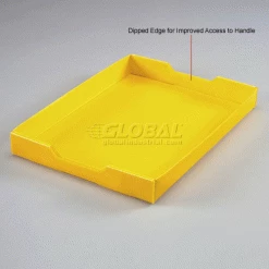 Best deal ❤️ Global Industrial™ Corrugated Plastic Postal Mail Tote Lid Yellow - Pkg Qty 10 🔔 -Containers shop 257916YL 2wco