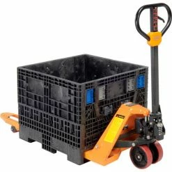 New ✨ ORBIS KD3230-25 BulkPak Folding Bulk Shipping Container - 32"L x 30"W x 25"H, 1500 Lb. Cap. Black 👍 -Containers shop 268644 04