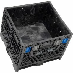 New ✨ ORBIS KD3230-25 BulkPak Folding Bulk Shipping Container - 32"L x 30"W x 25"H, 1500 Lb. Cap. Black 👍 -Containers shop 268644 07