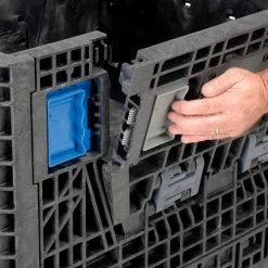 New ✨ ORBIS KD3230-25 BulkPak Folding Bulk Shipping Container - 32"L x 30"W x 25"H, 1500 Lb. Cap. Black 👍 -Containers shop 268644 12