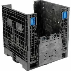 Wholesale 🎉 ORBIS KD3230-34 BulkPak Folding Bulk Shipping Container - 32"L x 30"W x 34"H, 2000 Lb. Cap. Black 👍 -Containers shop 268645 02