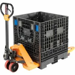 Wholesale 🎉 ORBIS KD3230-34 BulkPak Folding Bulk Shipping Container - 32"L x 30"W x 34"H, 2000 Lb. Cap. Black 👍 -Containers shop 268645 04