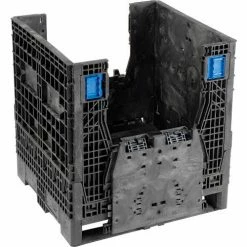 Wholesale 🎉 ORBIS KD3230-34 BulkPak Folding Bulk Shipping Container - 32"L x 30"W x 34"H, 2000 Lb. Cap. Black 👍 -Containers shop 268645 05