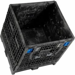 Wholesale 🎉 ORBIS KD3230-34 BulkPak Folding Bulk Shipping Container - 32"L x 30"W x 34"H, 2000 Lb. Cap. Black 👍 -Containers shop 268645 11