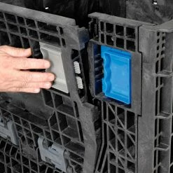 Wholesale 🎉 ORBIS KD3230-34 BulkPak Folding Bulk Shipping Container - 32"L x 30"W x 34"H, 2000 Lb. Cap. Black 👍 -Containers shop 268645 12