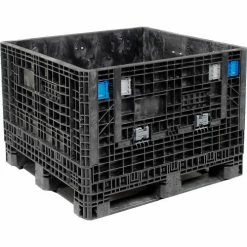 Budget 🎁 ORBIS HDMP4845-34-22 BulkPak Folding Bulk Shipping Container - 48"L x 45"W x 34"H, 1800 Lb Cap Black 👏