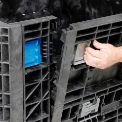 Budget 🎁 ORBIS HDMP4845-34-22 BulkPak Folding Bulk Shipping Container - 48"L x 45"W x 34"H, 1800 Lb Cap Black 👏 -Containers shop 268647 06