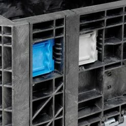 Budget 🎁 ORBIS HDMP4845-34-22 BulkPak Folding Bulk Shipping Container - 48"L x 45"W x 34"H, 1800 Lb Cap Black 👏 -Containers shop 268647 07