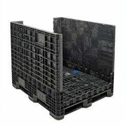Coupon 🎉 ORBIS GP4048-39 BulkPak Folding Bulk Shipping Container - 48"L x 40"W x 39"H, 2000 Lb. Cap. Black 💯 -Containers shop 268649 08