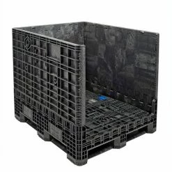 Coupon 🎉 ORBIS GP4048-39 BulkPak Folding Bulk Shipping Container - 48"L x 40"W x 39"H, 2000 Lb. Cap. Black 💯 -Containers shop 268649 09