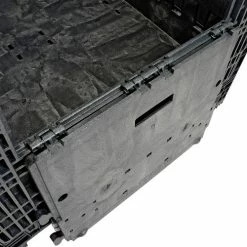 Coupon 🎉 ORBIS GP4048-39 BulkPak Folding Bulk Shipping Container - 48"L x 40"W x 39"H, 2000 Lb. Cap. Black 💯 -Containers shop 268649 13