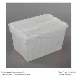Coupon 🧨 ORBIS Flipak® Attached Lid Container FP182 - 21-7/8 x 15-1/4 x 12-7/8, Clear 🤩 -Containers shop 268775IN 1wco