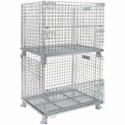 Top 10 ❤️ Nashville Wire Products Folding Wire Container GC324028S4 40x32x34-1/2 2" Mesh Size 3000-4000 Lb. Cap 👍 -Containers shop 269408 05