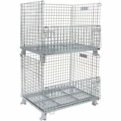 Top 10 ❤️ Nashville Wire Products Folding Wire Container GC324028S4 40x32x34-1/2 2" Mesh Size 3000-4000 Lb. Cap 👍 -Containers shop 269408 19