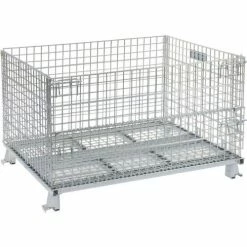Brand new 🥰 Nashville Wire Products Folding Wire Container GC404824S4 48x40x30-1/2 3000-4000 Lb. Cap 🤩